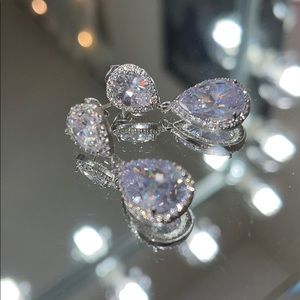 Pair of Silver Dangle Earrings